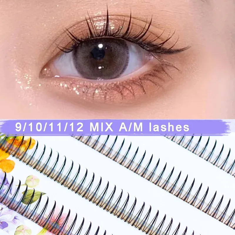 Dream Deer A/M Type A False Eyelashes 8-12mm Mix Fake Lashes Natural Fairy Lash Korean Makeup Individual Cluster Eye Lashes