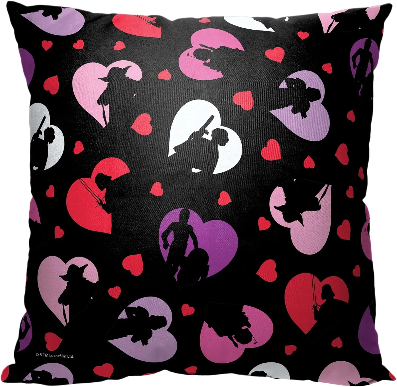 Northwest Star Wars Classic Pillow, 18" x 18", Heart Pattern