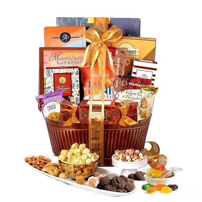 Broadway Basketeers Chocolate Gift Basket Snack Gifts for Women, Men, Families, College, Appreciation, Thank You, Birthday, Corporate, Get Well Soon, Fathers Day, Sympathy Care Package