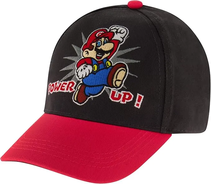 Nintendo Boys Super Mario Bros. Cotton Baseball Cap (Size 4-7)