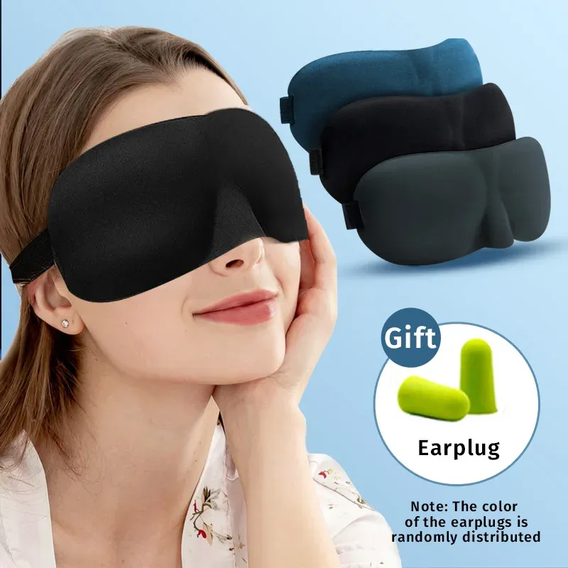 Eye Mask for Sleeping 3D Contoured Cup Blindfold Concave Molded Night Sleep Face Masks Block Out Light with Women Men Eyepatch