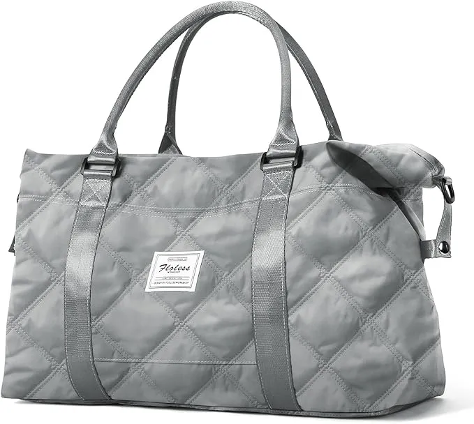 Travel Duffel Bag, Sports Tote Gym Bag, Shoulder Weekender Overnight Bag for Women